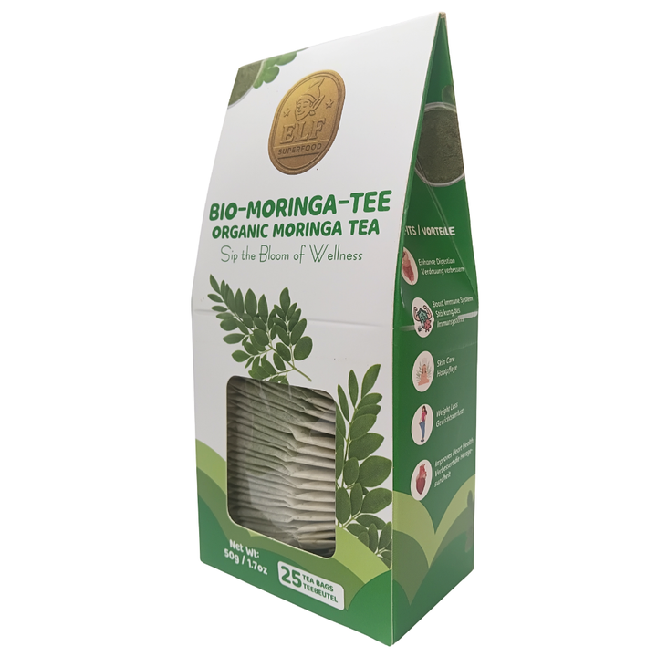 Bio Nutrition, Moringa Tea, Caffeine Free, 25 Tea Bags, 1.7oz (50g)